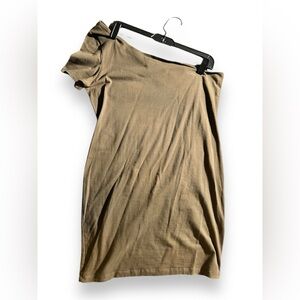 One sleeve army green dress/top